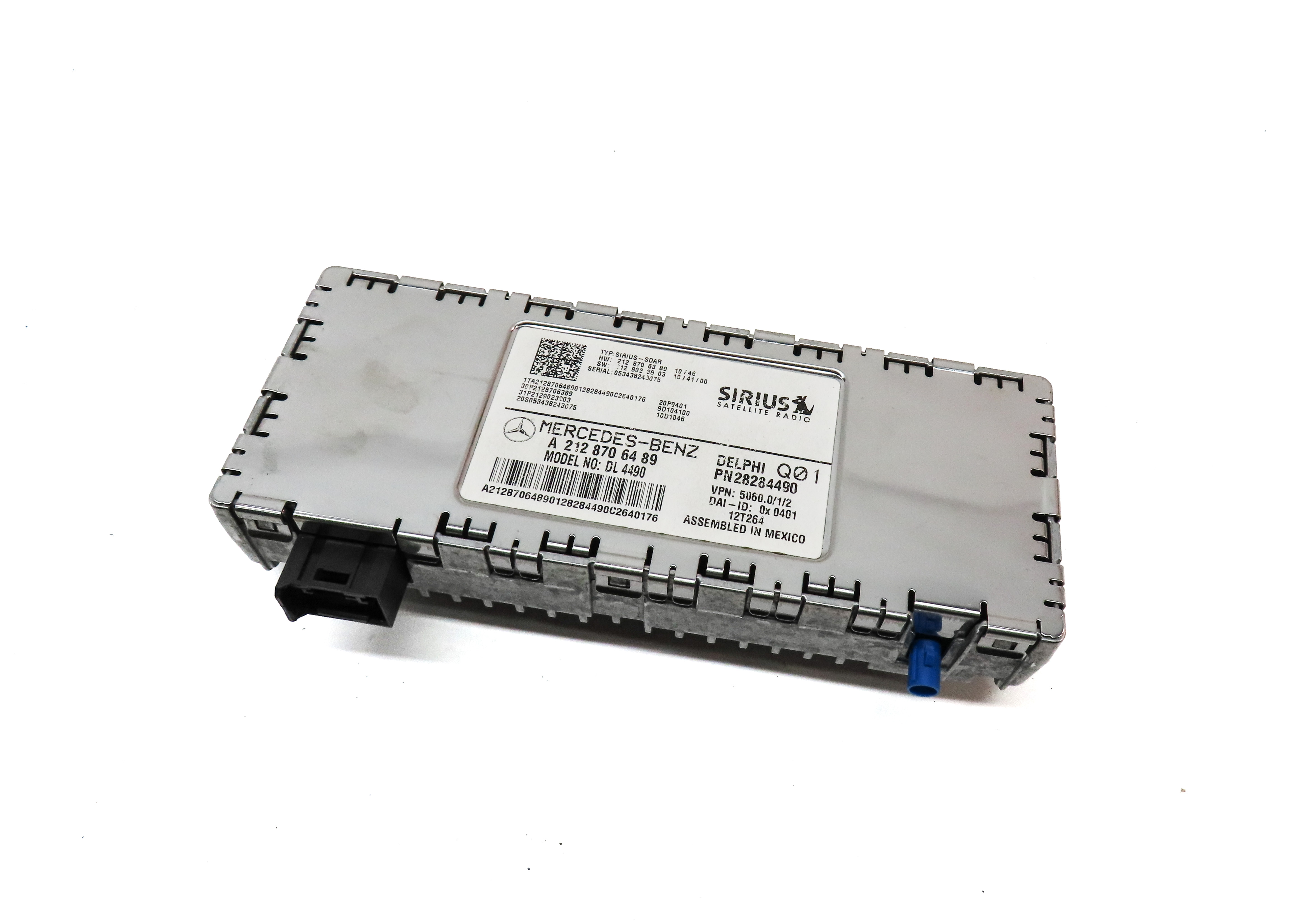 2013 MERCEDES E350 SEDAN (W212) SIRIUS SATELLITE RADIO CONTROL MODULE — exact item pictured